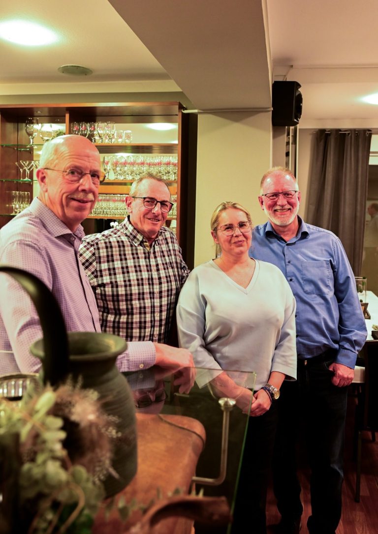 v.l.n.r Franz Bokop, Engelbert Janßen, Magdalena Pigula, Jörg Wegmann